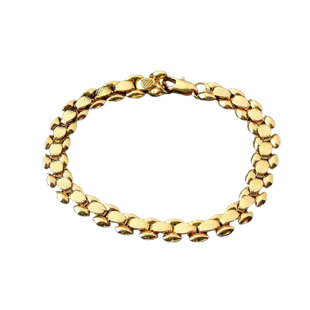Gold Segmented Stackable Bracelet
